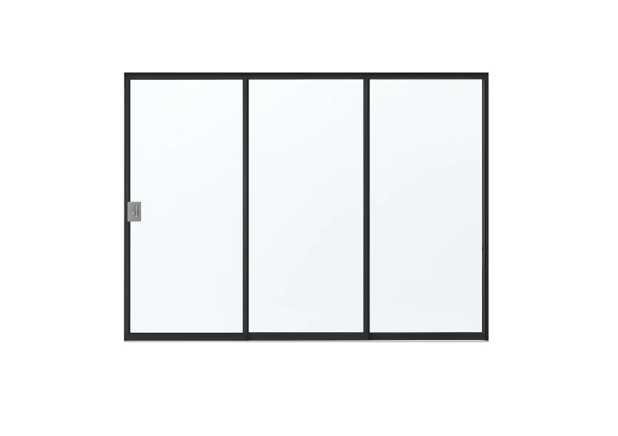 Glazen Schuifwand Zijwand Vaste Handgreep Links - 226 x 224 cm - Afbeelding 1